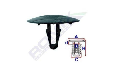 Clips capitonaj izolatie capota Toyota Corolla (Ae11), 04-, Aftermarket 3068295