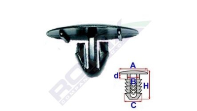 Clips fixare izolatie capota Aftermarket 3070252