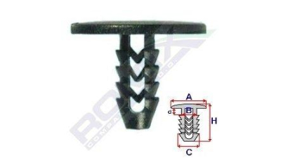Clips fixare Fiat Idea, 04-, 06- Aftermarket 3075250A