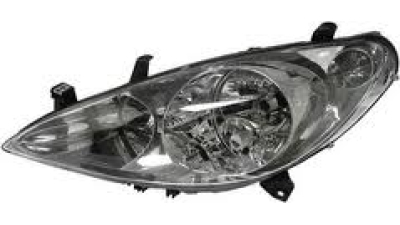 Far Peugeot 307 03.2001-09.2005 TYC partea Stanga, tip bec H1+H1+H7 fara motoras, far tip Valeo, cu far ceata