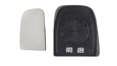 Geam oglinda exterioara cu suport fixare Iveco Daily, 05.2006-07.2014, Stanga, incalzita; geam convex; cromat; superior; doar pentru oglinzi View Max, View Max