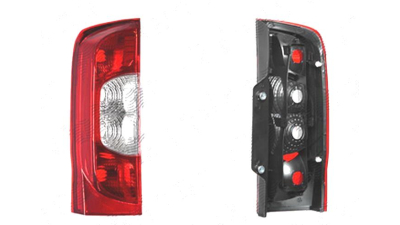 Stop spate lampa Citroen Nemo (Aa), 10.2007-; Fiat Fiorino/Qubo, 10.2007-; Peugeot Bipper, 10.2007-, spate, Stanga, 1 usa spate, P21/4W+P21W+PY21W; fara suport bec, DEPO,
