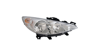 Far Peugeot 308 (4_) 09.2007-04.2011; Peugeot RCZ 04.2010-02.2013 TYC partea Dreapta fara bec ceata H1+H7 cu lumini de zi