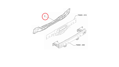 Panou reparatie spate Fiat Panda (319) 05.2012-, Parte montare Spate, BestAutoVest 30A190-2