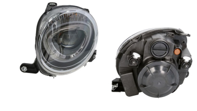 Far Fiat 500, 07.2015-, fata, Stanga, far faza scurta; H7+PY24W; electric; cu motor; DEPO