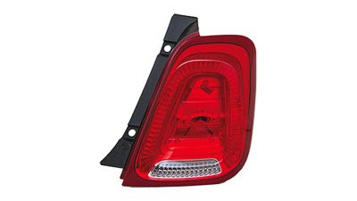 Stop spate lampa Fiat 500 (312), 07.2015- Hatchback, partea stanga, cu becuri tip P21/5W+P21W, AL (Automotive Lighting)