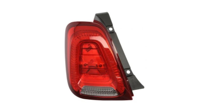 Stop spate lampa FIAT 500, 07.2015-, partea stanga, TYC, tip bec P21/5W+PY21W; fara soclu bec ; cu banda acoperire, modele Hatchback