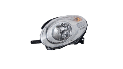 Far FIAT 500L (330), 01.2013-06.2017 model Lounge, Urban, partea Stanga, MAGNETI MARELLI, tip bec H7+PY21W; electric; rama argintie; cu becuri; halogen