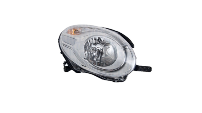 Far FIAT 500L (330), 01.2013-06.2017 model Lounge, Urban, partea Dreapta, MAGNETI MARELLI, tip bec H7+PY21W; electric; rama argintie; cu becuri; halogen