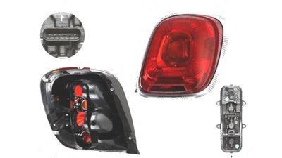 Stop spate lampa Fiat 500x, 04.2015-, spate, Dreapta, TREKKING, cu mers inapoi; P21W; cu suport becuri;