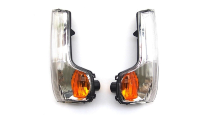 Lampa semnalizare oglinda Iveco Daily 07.2014- , partea Fata Stanga, Oglinda Cu Bratul Scurt, Ece , View Max ; Fara Suport Becuri, Alba Cu Galben, 5801823572