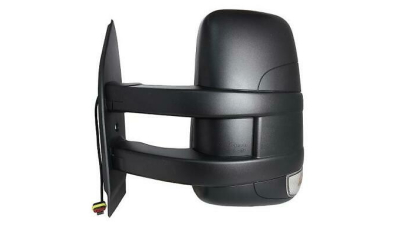 Oglinda exterioara Iveco Daily, 07.2014-, Stanga, reglare manuala; texturat; geam convex; cromat; 2 pini; cu semnalizare; brat lung, View Max