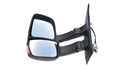 Oglinda exterioara Iveco Daily, 07.2014-, Stanga, reglare electrica; texturat; incalzita; geam convex; cromat; senzor temperatura; 11 pini; cu semnalizare; brat lung, View Max