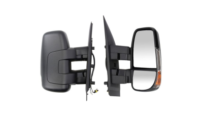 Oglinda usa exterioara Iveco Daily, 07.2014-, partea Dreapta, reglare electrica; textil; incalzit; scurt; sticla convexa; geam cromat; 7 pini; cu Lucas, Aftermarket
