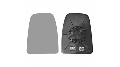 Geam oglinda exterioara cu suport fixare Iveco Daily, 07.2014-, partea Stanga, incalzit; sticla convexa; geam cromat; Pentru oglinzi cu brat scurt, superior, Aftermarket