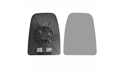 Geam oglinda exterioara cu suport fixare Iveco Daily, 07.2014-, partea Dreapta, incalzit; sticla convexa; geam cromat; Pentru oglinzi cu brat scurt, superior, Aftermarket