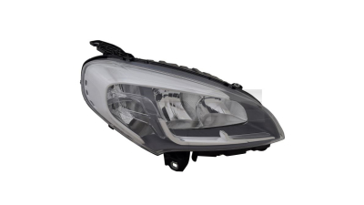 Far FIAT DOBLO (263), 01.2015-, TYC, fata, partea dreapta, cu lumina de zi;tip bec H7+H7+W21W+WY21W; electric; cu motor;