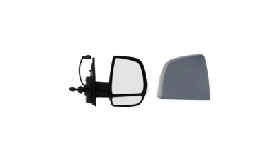 Oglinda usa exterioara FIAT DOBLO (263), 01.2015-, View Max, partea dreapta, regl. manuala; carcasa grunduita; sticla separata; geam cromat; Senzor de temperatura; 8 gauri / 4 pini; cu semnalizare