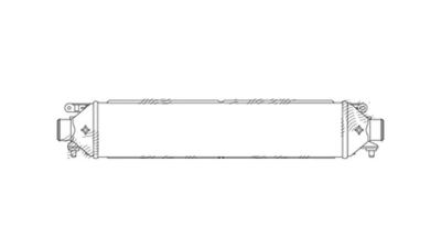 Intercooler Fiat Doblo (263), 02.2010-, motor 1.6 MultiJet 77kw, 2.0 MultiJet 99kw, diesel, cutie manuala, cu/fara AC, aluminiu brazat/plastic, 572x131x52 mm, J.Deus, 
