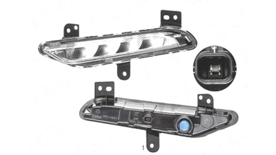Proiector de zi , Daytime running Fiat Talento, 06.2016-, fata, Stanga, LED, VALEO