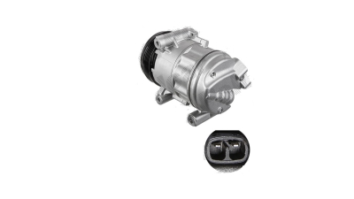 Compresor aer conditionat Fiat 500L, 2012-, motorizare 0.9 TwinAir Turbo 63/77kw/1.4 70kw, benzina, rola curea 110 mm, 5 caneluri, tip Delphi/Harrison: CVC5