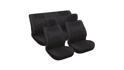 Set huse scaune auto Ford Fiesta din 2000-incoace, Carpoint Negre 6 buc