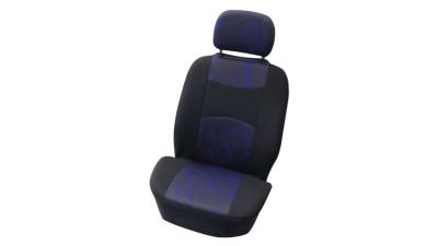 Set huse scaune auto, model Classic, partea fata, negru/albastru, 4 buc, Carpoint