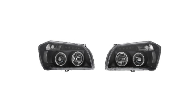 Set faruri tuning DODGE MAGNUM, 01.2005-03.2008, Taiwan, partea stanga+dreapta, Tip=USA; H1+HB4; manual; negru, transparent; Omologare: SAE;