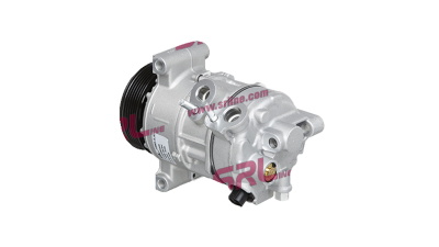 Compresor aer conditionat Chrysler Sebring, 2007-2010, motorizare 2.0/2.4/2.7 V6/3.5 V6, benzina si 2.0 CRD, diesel, rola curea 105 mm, 6 caneluri, de tip Denso: 5SE12C