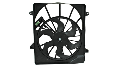 GMV radiator electroventilator Dodge Nitro (Kj), 2007-2011, Motorizare 3, 7 V6 151/154kw; 4, 0 V6 191kw Benzina, dimensiune 450mm, cu 3 pini, cu rezistormm, 151KW/205HP