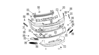 Bara fata DODGE JOURNEY (JC), 09.2007-2011, vopsibil (negrunduit); cu locas pt spalator