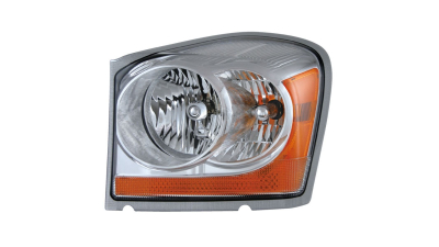 Far Dodge Durango, 01.2006-01.2007, Stanga, tip bec H13, SAE, varianta SUA, culoare argintiu mat, marca Vision, 55077721AE, 