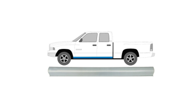 Piesa de reparatie prag Dodge Ram, 01.2002-01.2006, partea Stanga=Dreapta, otel 1,00 mm; intern; Lungime 2000 mm, Aftermarket