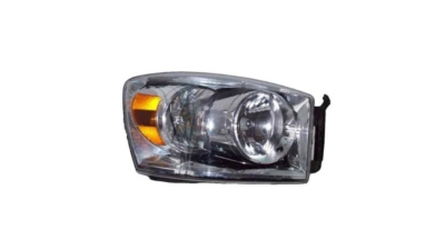 Far DODGE RAM, 2007-08.2008, partea Dreapta, TYC, Tip=USA; tip bec H13+PY27/7W; manual; halogen