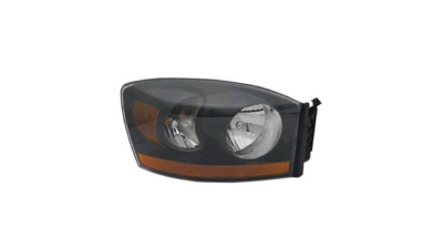 Far DODGE RAM, 01.2006-2006, Taiwan, fata, partea dreapta, tip bec H13+PY27/7W+W5W; manual; reflector negru; Omologare: SAE;