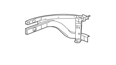 Suport aripa fata Dodge Ram (Ds/Dj), 09.2008-2013 68095932ac, 68095932af, parte montare Suport aripa fata dreapta, 317302-3, Aftermarket