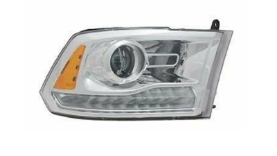 Far Ram 1500/2500/3500, 05.2012-2015, Dodge 1500/Classic, 01.2018-, partea Dreapta, cu lentile; Tip=USA; H9+HB3A+LED; manual; argintiu; Omologare: SAE, Taiwan