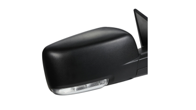 Oglinda usa exterioara DODGE RAM (DS/DJ), 2010-2012, SRL, partea dreapta, reglare electrica; carcasa neagra; incalzit; geam cromat; 10 gauri / 2 pini+ 10 gauri / 7 pini; lungime, cu semnalizare; cu foot lamp