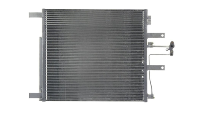 Condensator climatizare RAM RAM 1500; 09.2012-, motor 4.7 V8, 230 kw; 5.7 V8, 295 kw benzina, cutie automata, full aluminiu brazat, 620 (570)x545x22 mm, Condensor cu racitor ulei cutie de viteze integrat si uscator