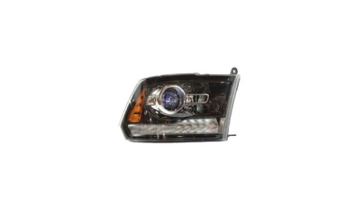 Far Ram 1500/2500/3500, 2016-, partea Dreapta, cu lentile; HB3; manual; negru; Omologare: SAE, TYC