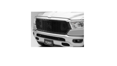 Grila masca fata RAM 1500/2500/3500, 01.2018- model LARAMIE,Cu gaura pentru camera; negru