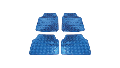 Covorase auto imitatie aluminiu Albastru, model universal 4buc, marca Streetwize