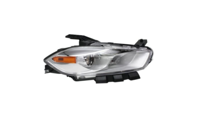 Far DODGE DART, 05.2012-, partea stanga, TYC, Tip=USA; HiR2+W5W+WY28/8W; manual; argintiu; Omologare: SAE; halogen