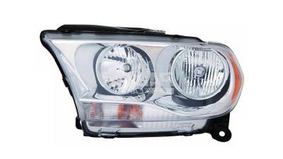 Far DODGE DURANGO, 12.2010-2013, partea stanga, TYC, Tip=USA; H11+HB3+W5W+WY28/8W; manual; argintiu; Omologare: SAE; halogen