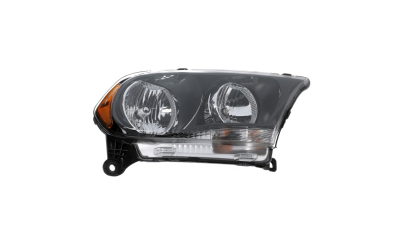 Far DODGE DURANGO, 12.2010-2013, Taiwan, fata, partea dreapta, Tip=USA; tip bec H11+HB3+W5W+WY28/8W; manual; negru; Omologare: SAE;