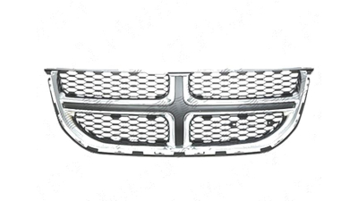 Grila masca fata Dodge Grand Caravan, 01.2011-, fata, crom/negru