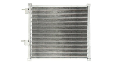 Condensator climatizare Ford KA, 09.2000-11.2008, motor 1.3, 51 kw; 1.6, 70 kw benzina, cutie manuala, full aluminiu brazat, 450(400)x380x16 mm, fara filtru uscator