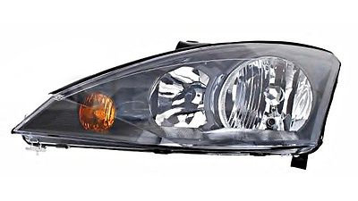 Far Ford Focus 1, 09.2001-11.2004 model ST170, Dreapta, tip bec H1+H7, reglare electrica, without covers; fara motoras reglare, ECE, culoare negru, Depo, 2M5V-13100-BA, 2M5V-13100-BB