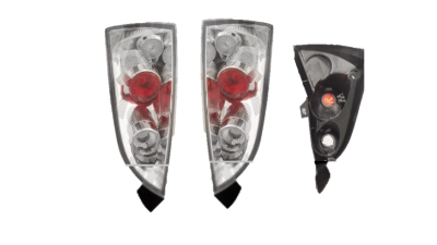 Set stopuri tuning FORD FOCUS, 09.1998-11.2004, model Hatchback, Taiwan, partea stanga+dreapta, transparent, argintiu; fara soclu bec ;