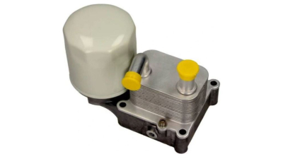 Radiator racire ulei motor, termoflot Ford Transit Connect, 05.2002-2006, motor 1.8 TD, 55 kw, 1.8 TDCI, 66/81 kw, diesel, cv manuala, 92x62x55 mm, baza de montaj cu racord M8 si filtru de ulei, din aluminiu